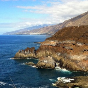 Schroffe Ozeanküste von La Palma