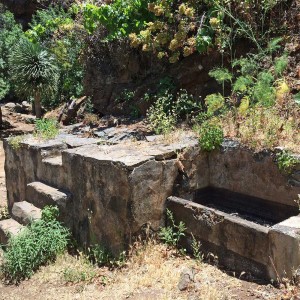Old water well near Roque Faro, La Palma